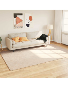 Tappeto Stampa Crema 300 x 190 cm Poliestere e PVC