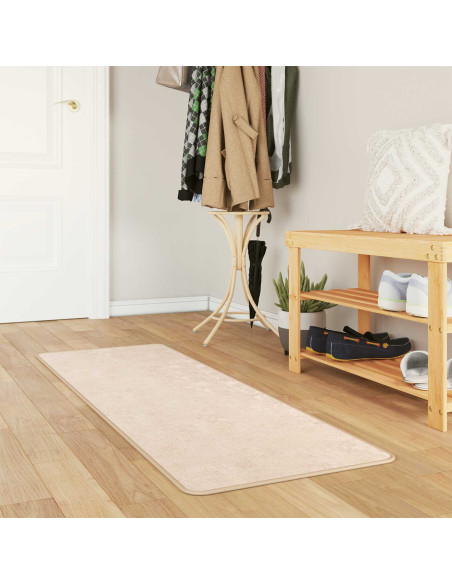 Tappeto Stampa Crema 150 x 50 cm Poliestere e PVC