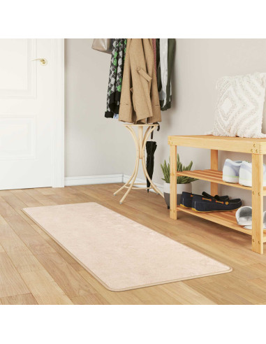 Tappeto Stampa Crema 100 x 50 cm Poliestere e PVC