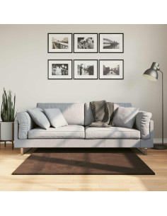 Tappeti per area Quadrato HUARTE Marrone 120 x 120 cm