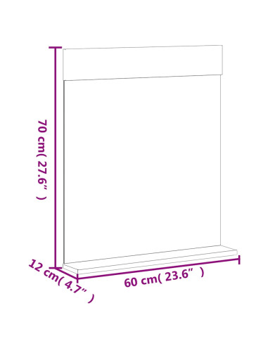 Set Mobili da Bagno 3 pz BERG Bianco in Legno Massello di Pino