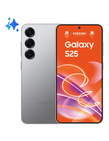 Samsung Galaxy S25 Smartphone AI, Display 6.2'' FHD+ Dynamic AMOLED 2X, Fotocamera 50MP, RAM 12GB, 128GB, 4.000 mAh, Silver shad