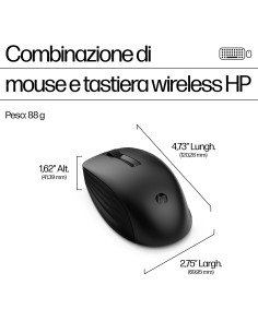 HP Tastiera e mouse wireless combinati 655