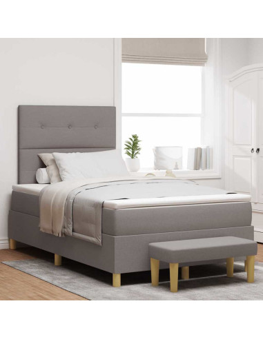 Letto a molle con materasso Talpa 120 x 190 cm Tessuto