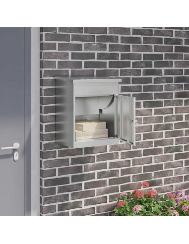 Cassetta per pacchi Nero 47.5 x 38 x 59 cm Acciaio zincato