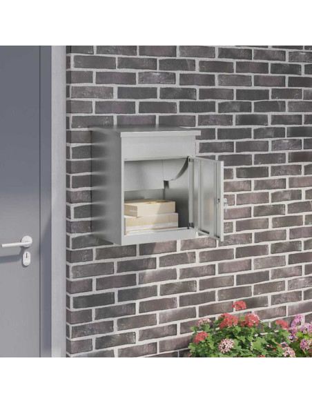 Cassetta per pacchi Nero 47.5 x 38 x 59 cm Acciaio zincato