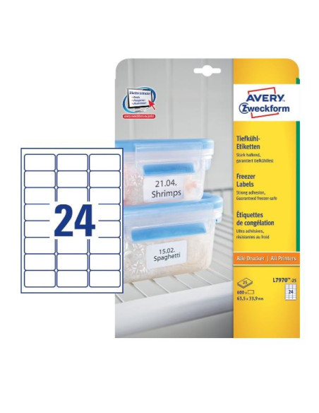 ETICH. PER FREEZER 63 5X33 9