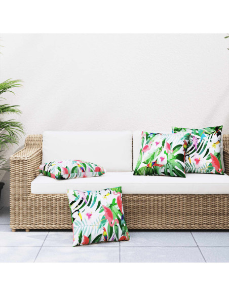 Cuscini Decorativi 4 pz Multicolore 60x60 cm in Tessuto