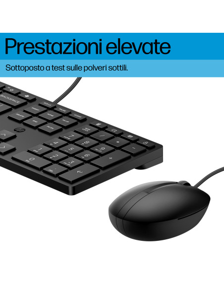 HP Mouse e tastiera Wired Desktop 320MK