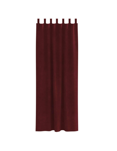 Tende oscuranti 2 pcs Rosso Vino 140 x 225 cm Velluto
