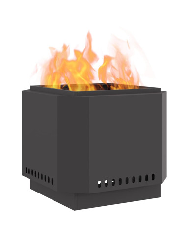 Focolare Senza Fumi Nero 58 x 58 x 51 cm