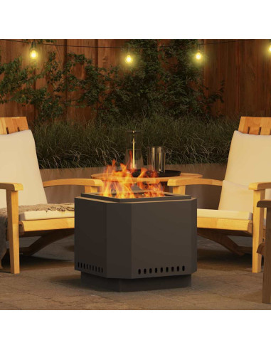 Focolare Senza Fumi Nero 58 x 58 x 51 cm