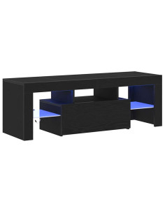 Mobile TV Rovere Nero 120 x 35 x 40 cm Legno multistrato 2