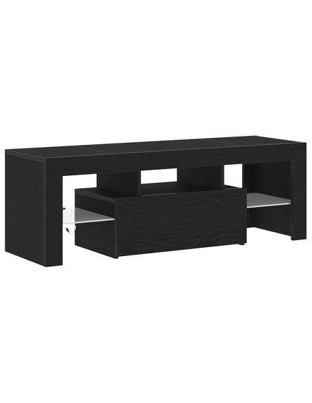 Mobile TV Rovere Nero 120 x 35 x 40 cm Legno multistrato