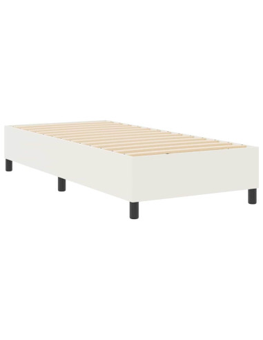 Struttura letto piattaforma Crema 90 x 190 cm Tessuto