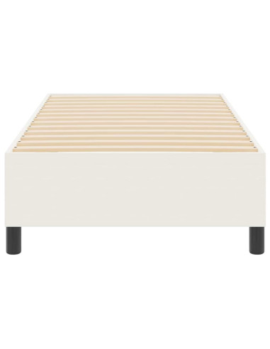 Struttura letto piattaforma Crema 90 x 190 cm Tessuto