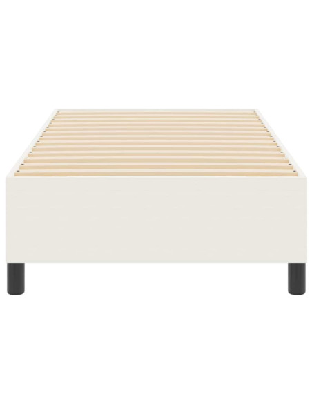 Struttura letto piattaforma Crema 90 x 190 cm Tessuto