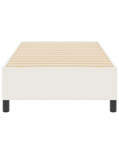 Struttura letto piattaforma Crema 90 x 200 cm Tessuto
