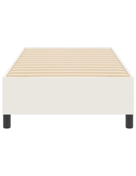 Struttura letto piattaforma Crema 90 x 200 cm Tessuto