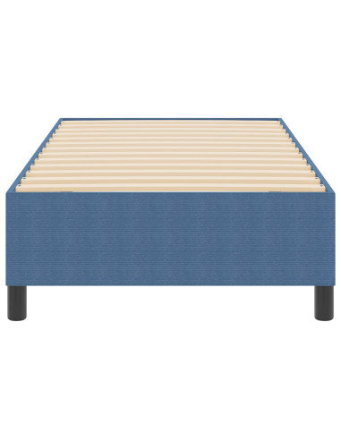 Struttura letto piattaforma Blu 100 x 200 cm Tessuto