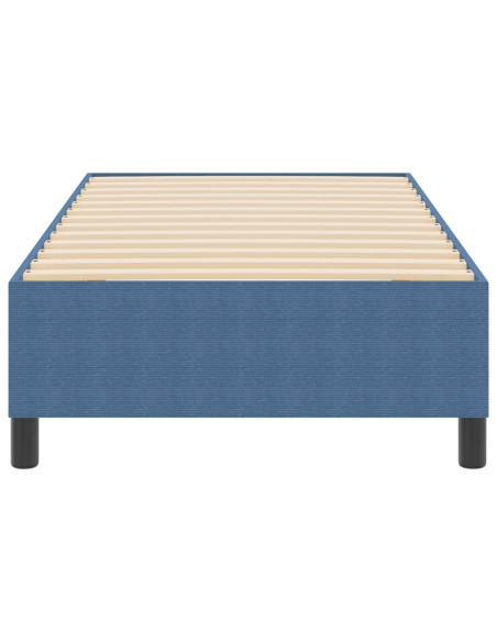 Struttura letto piattaforma Blu 100 x 200 cm Tessuto
