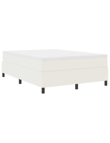 Struttura letto piattaforma Crema 140 x 190 cm Tessuto