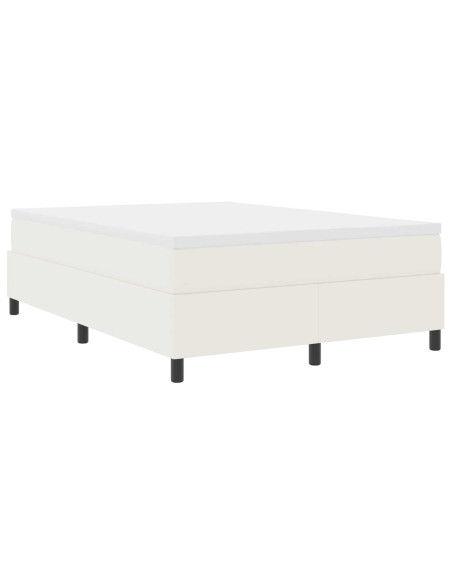 Struttura letto piattaforma Crema 140 x 190 cm Tessuto