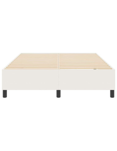 Struttura letto piattaforma Crema 140 x 190 cm Tessuto