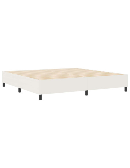 Struttura letto piattaforma Crema 200 x 200 cm Tessuto