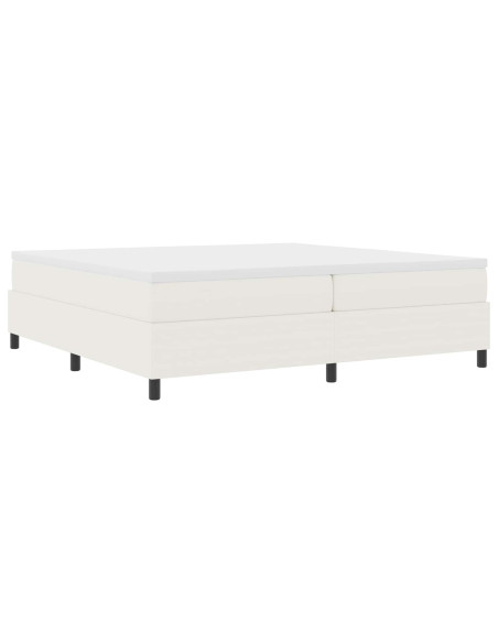 Struttura letto piattaforma Crema 200 x 200 cm Tessuto