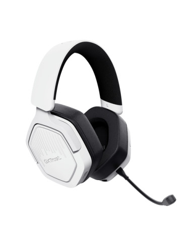 Trust GXT 493W Carus Auricolare Con cavo e senza cavo A Padiglione, Casco Gaming USB Type-C / USB Type-A Bluetooth Bianco