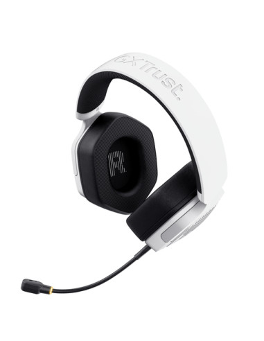 Trust GXT 493W Carus Auricolare Con cavo e senza cavo A Padiglione, Casco Gaming USB Type-C / USB Type-A Bluetooth Bianco