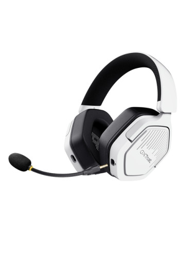 Trust GXT 493W Carus Auricolare Con cavo e senza cavo A Padiglione, Casco Gaming USB Type-C / USB Type-A Bluetooth Bianco