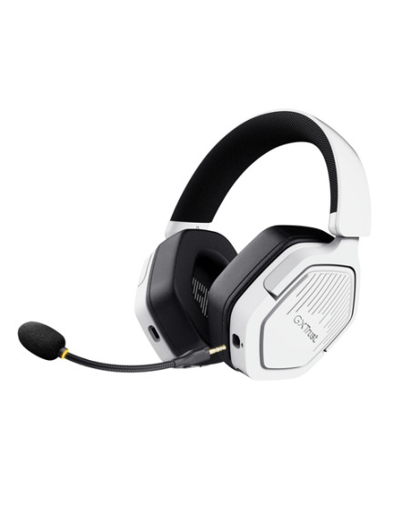 Trust GXT 493W Carus Auricolare Con cavo e senza cavo A Padiglione, Casco Gaming USB Type-C / USB Type-A Bluetooth Bianco