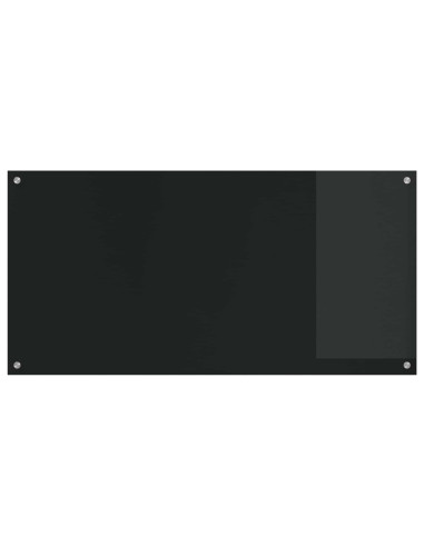 Schienale da cucina Nero 120 x 60 cm vetro temperato