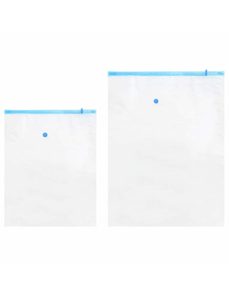 Sacchetti per Stoccaggio 5 pcs Trasparente e Blu 130 x 100 cm