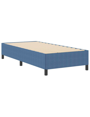 Letto a molle Blu 100 x 200 cm Tessuto in Cords