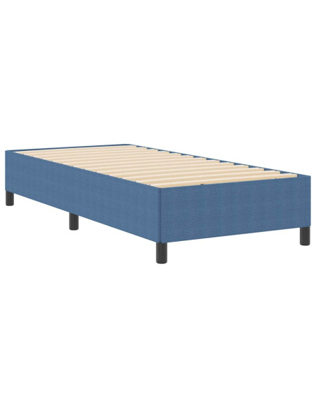 Letto a molle Blu 100 x 200 cm Tessuto in Cords