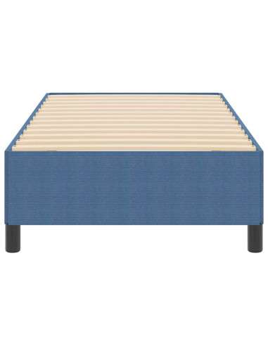 Letto a molle Blu 100 x 200 cm Tessuto in Cords
