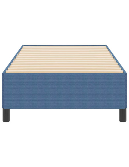 Letto a molle Blu 100 x 200 cm Tessuto in Cords