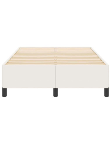 Letto a molle Crema 120 x 200 cm Tessuto in Cords