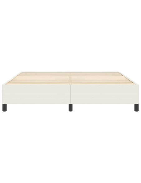 Letto a molle Crema 180 x 200 cm Tessuto in Cords