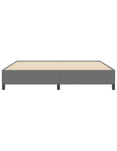 Letto a molle Grigio chiaro 200 x 200 cm Velluto