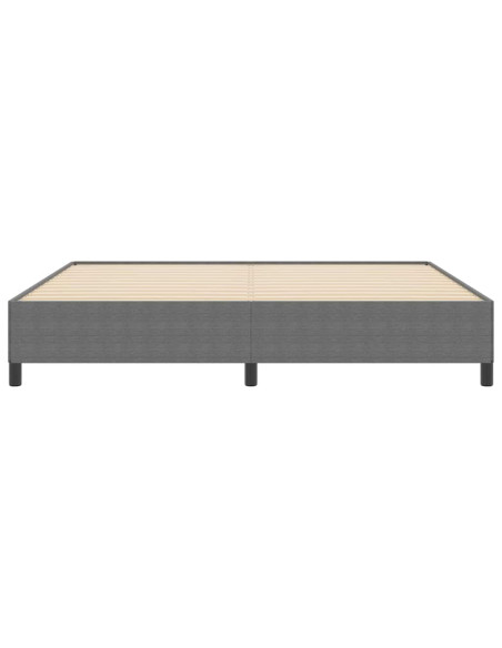 Letto a molle Grigio chiaro 200 x 200 cm Velluto