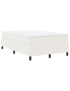 Letto a molle Crema e Bianco 120 x 200 cm Tessuto in Cords 2