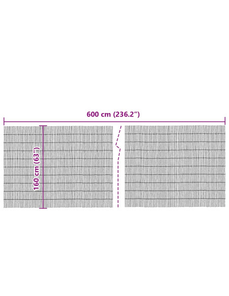 Recinto di Giunco Naturale 600 x 160 cm Giunco