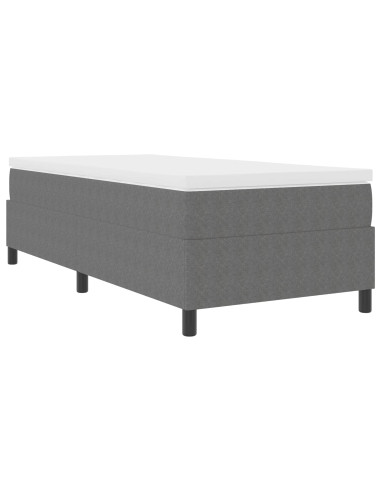 Struttura letto piattaforma Grigio chiaro 90 x 200 cm Tessuto