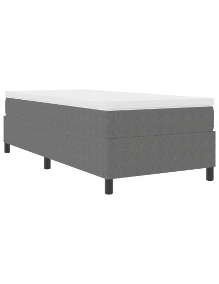 Struttura letto piattaforma Grigio chiaro 90 x 200 cm Tessuto