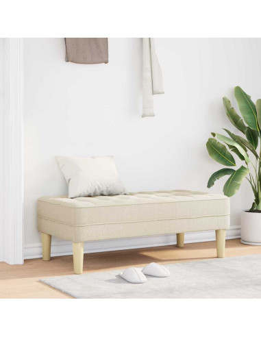 panchina con cuscino Tela 113 x 57 x 39 cm Tessuto