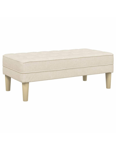 panchina con cuscino Tela 113 x 57 x 39 cm Tessuto